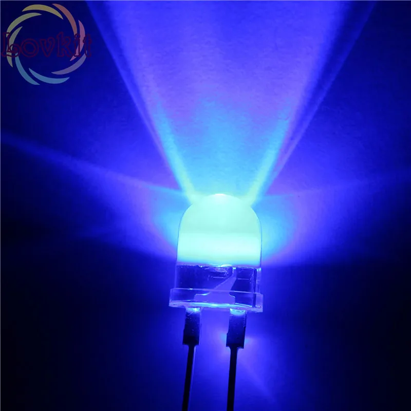 10pcs/bag High Quality 10mm 0.5W Blue LEDs 10mm High Power Ultra Bright