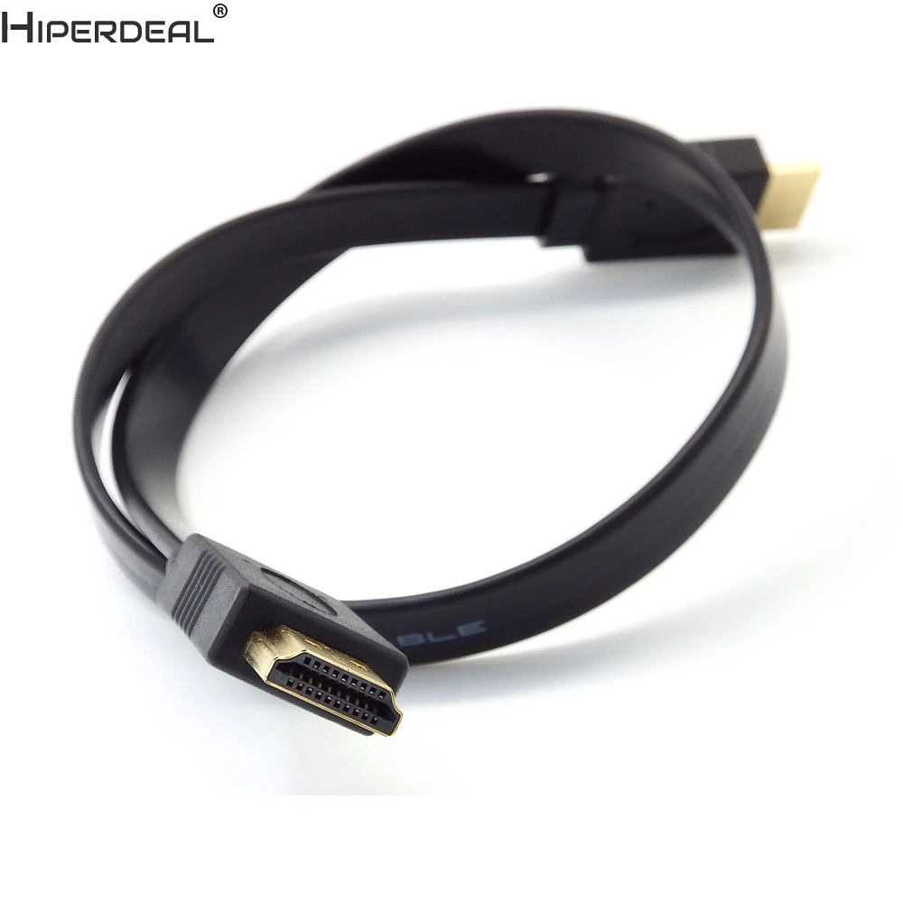 HIPERDEAL Full HD короткий HDMI штекер плоский кабель Шнур для аудио видео HD ТВ PS3 Oct27 HWHW