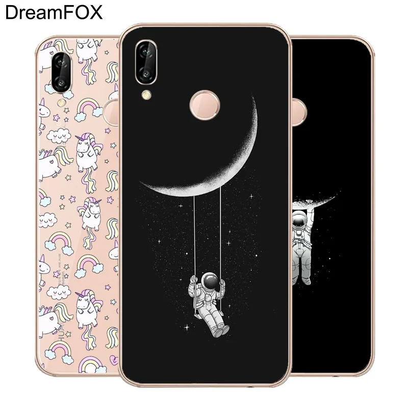 

DREAMFOX N205 Space Moons Sushi Toucan Soft TPU Silicone Cover For Huawei Honor 6A 6C 7X 9 10 P20 P30 Lite Pro P Smart Case