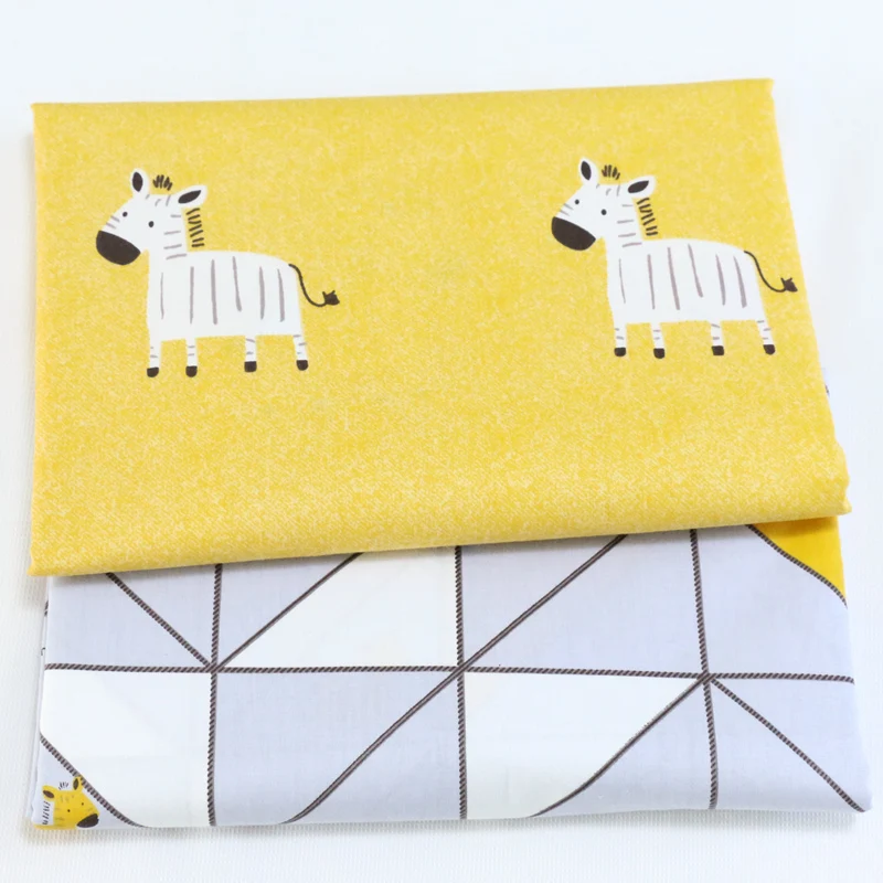 New Cute Horse Printed Cotton Fabrics For Sewing Crafts DIY Handmade