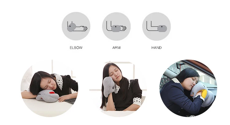 Новая Перчаточная Подушка для путешествий для самолета подушка для шеи аксессуары для путешествий 4 цвета удобные подушки для сна домашний текстиль