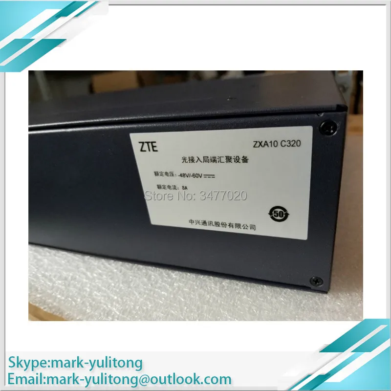 ZTE C320 OLT GPON EPON Оптический линейный терминал 2 * SMXA / A10 опорная пластина ETGH ETGO GTGO GTGH