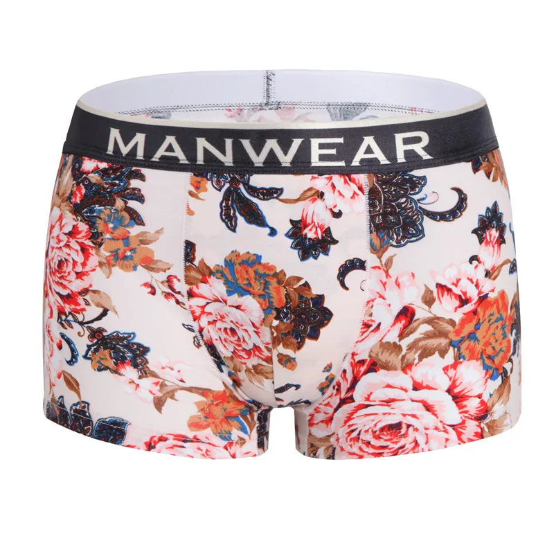 Новинка, фирменное Мужское нижнее белье, боксеры, хлопок, Homme Boxershorts, мужские боксеры, сексуальные мужские трусы с рисунком, высокое качество, 3XL, 1 шт - Цвет: 5