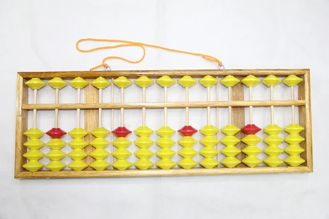 

Chinese Abacus 13 Column Wood Hanger Big Size NON-SLIP Abacus Chinese Soroban Tool In Mathematics Education for Teachers 58cm