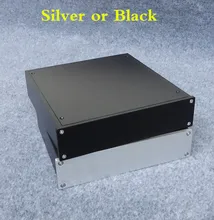 BZ2205C All Aluminum Chassis Amplifier Audio Housing Power Amp Case DIY Box Pre-Amp Enclosure 3209 class a full aluminum amplifier enclosure amp case both side heatsink