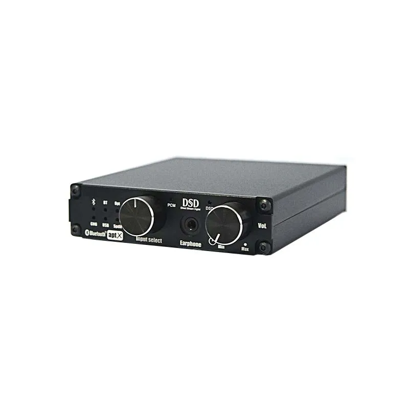 XMOS XU208 CSRA8675 Bluetooth APTX HD Headphone Amplifier DSD1796 decoding USB fiber coaxial input Support PCM DSD T0036
