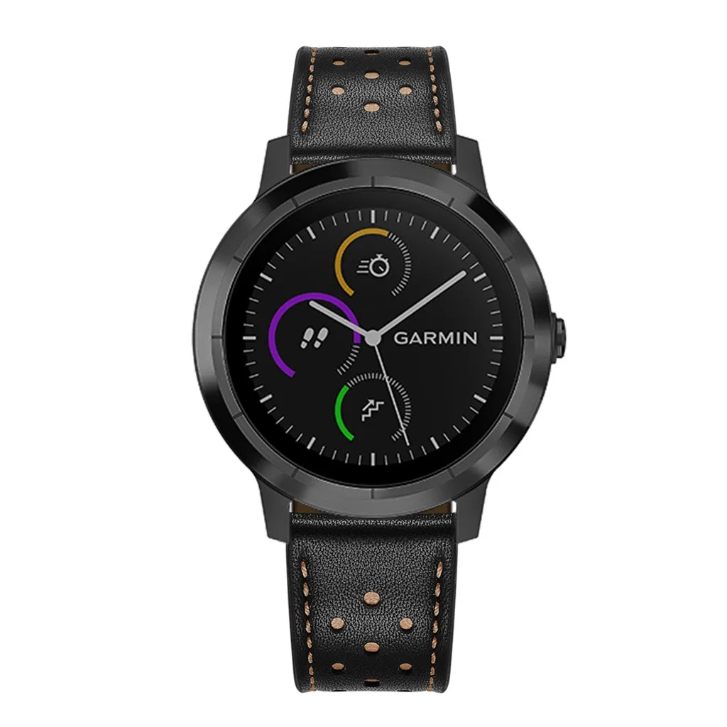 Ремешок для часов Garmin vivoactive Cave стиль кожаный ремешок для наручных часов Замена ремешка для Garmin vivoactive ремешок для часов Q70