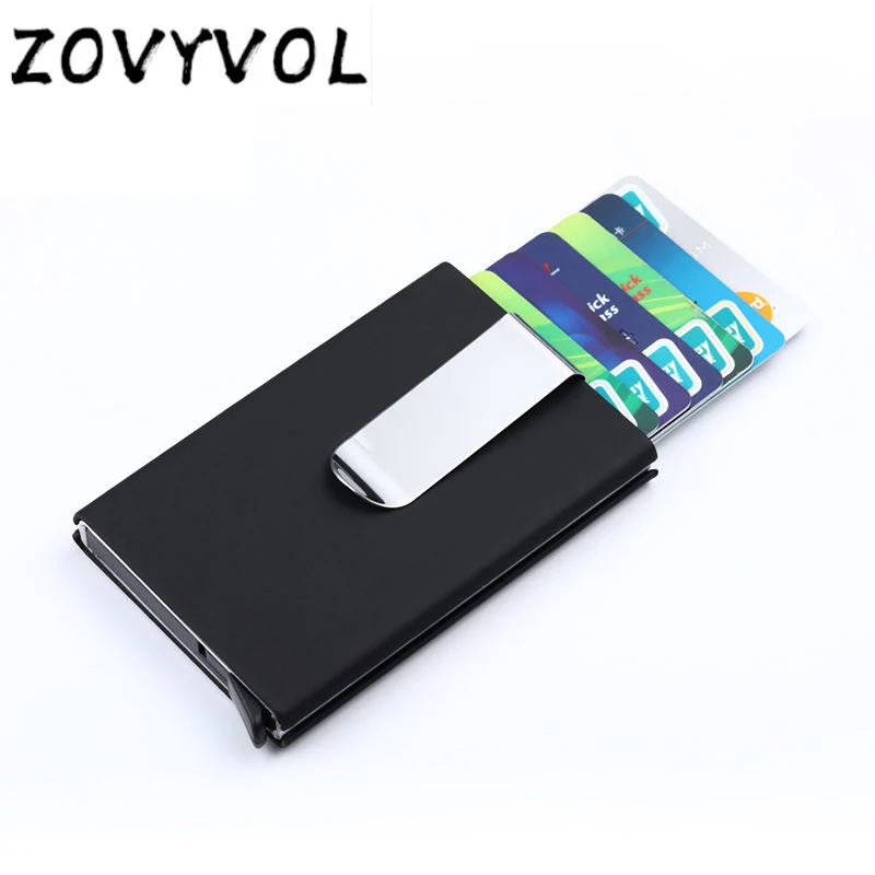 Кошелек ZOVYVOL унисекс для карт кожаный металлический кошелек маленький волшебный
