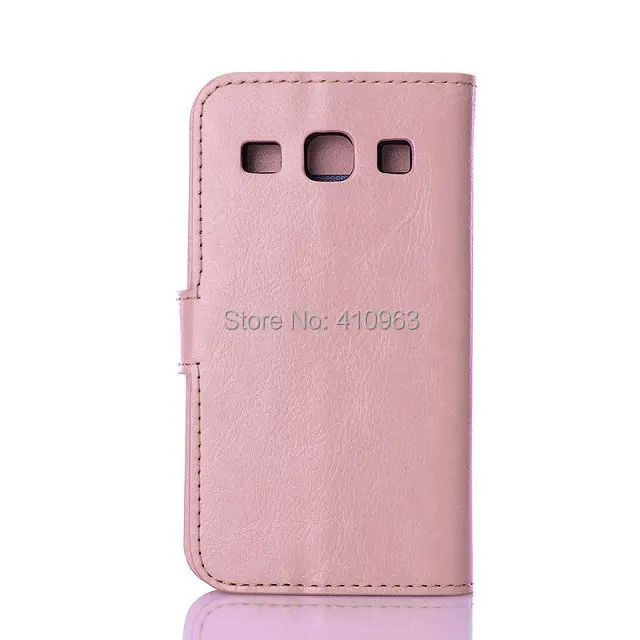 50pcs/lot Free shipping Crazy Horse Wallet Holster With stand Card for Samsung Galaxy Core Plus G3500 |