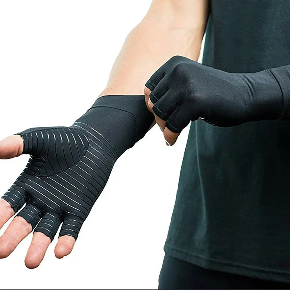 Copper Arthritis Fit Compression Gloves Hand Support Arthritic Joint