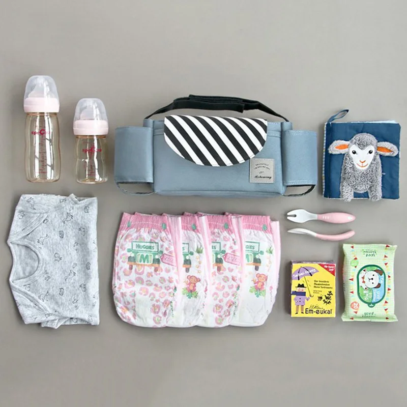 Universal Baby Strollers Organizer Bag Carriage Pram Cart Feeding Bottle Diaper Mom Bag Newborn Nappy Storage Bag Mummy Bag