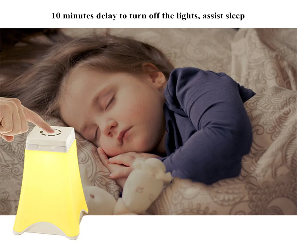 SuperNight Tower Touch Timer 8 LED Hand Lamp Portable Camping Travel Night Light Children Kids Baby Bedroom Bedside Table Lamp (13)