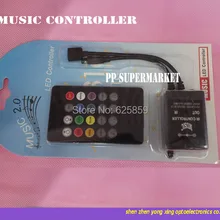 20 клавиш музыкальный голосовой датчик управление Лер Звук ИК пульт дистанционного управления практичные домашние вечерние RGB 3528 5050 Светодиодная лента светильник RGB управление