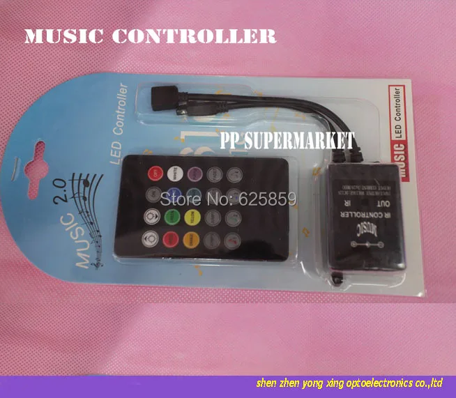 

20 Keys Music Voice Sensor Controller Sound IR Remote Control Practical Home Party RGB 3528 5050 LED Strip light RGB Controllers