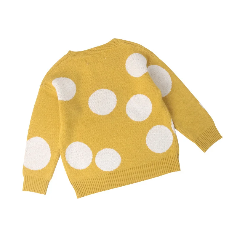 Children Baby Girls Dot Sweater Boys Autumn Winter Girls Kids Girls Boys Sweater Clothes 1-6 years