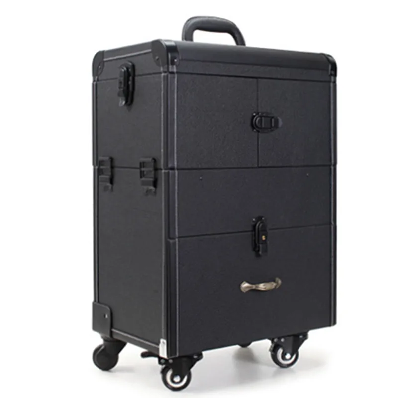 Professional makeup trolley case bags large capacity multilayer multi