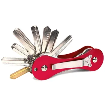 Llavero inteligente de alta calidad, billetera compacta portátil de aluminio, clip inteligente multifuncional