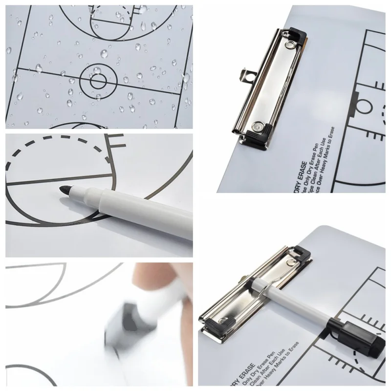 Футбольная тактическая доска складной футбольный тренер тактика доска ручка магнитный буфер обмена футбольные принадлежности