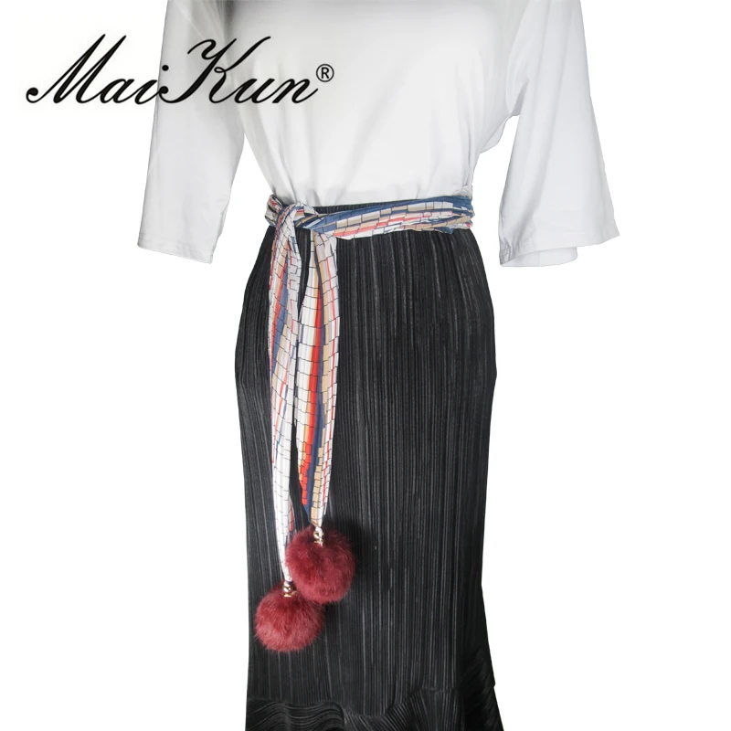 Maikun ремень женский ремень чешский пояс для женщин для модного летнего длинного платья пояс печатных шифонов тонкие женские модные ленты аксессуары