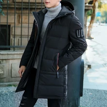 Env для мужчин st, стиль, мужские Длинные парки для отдыха, Высококачественная зимняя куртка, Мужская теплая парка на молнии с капюшоном, Мужская Толстая куртка