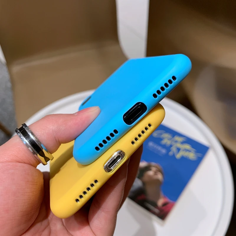 Яркий Цветной Матовый Мягкий силиконовый чехол из ТПУ для Apple iPhone 5 5s SE 6 6s 7 8 Plus 7Plus