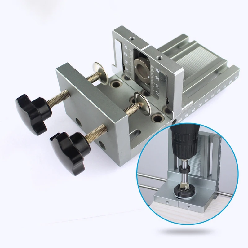 3 в 1 деревообрабатывающий сверлильный локатор направляющий деревянный дюбель Дырокол джиг столярные регулируемые сверлильные направляющие комплект деревообрабатывающий инструмент