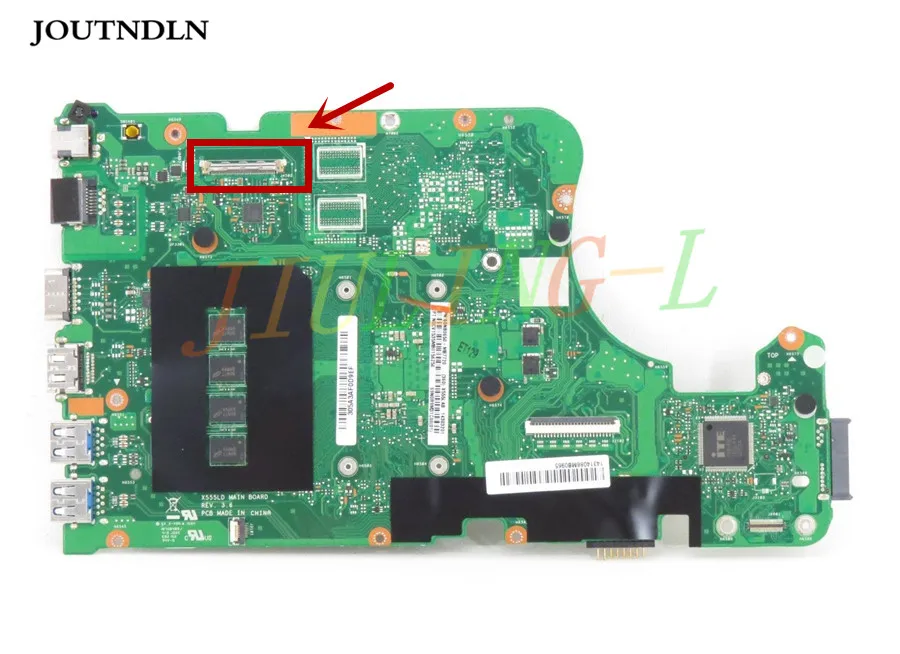 Joutndln для ASUS X555LD X555LP VM590L R556L W519L R557L Материнская плата ноутбука I5-5200U Процессор 60NB0650-MB7720 DDR3