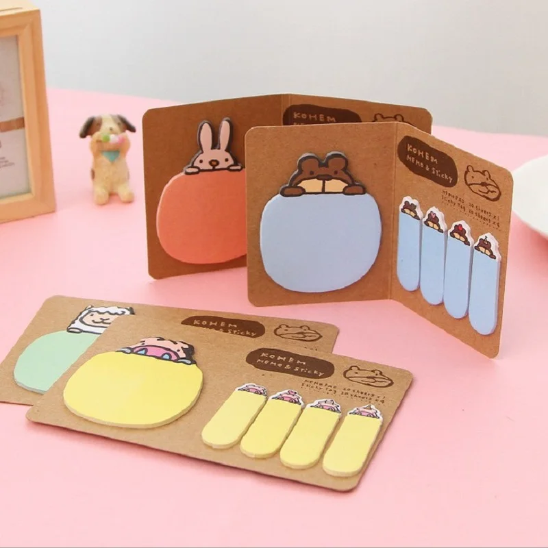 

NOVERTY 1pc Animal Rabbit Stickers Planner Kawaii Sticky Notes Stationery Planner Stickers Memo Pad Cute Notepad Notebook 01944