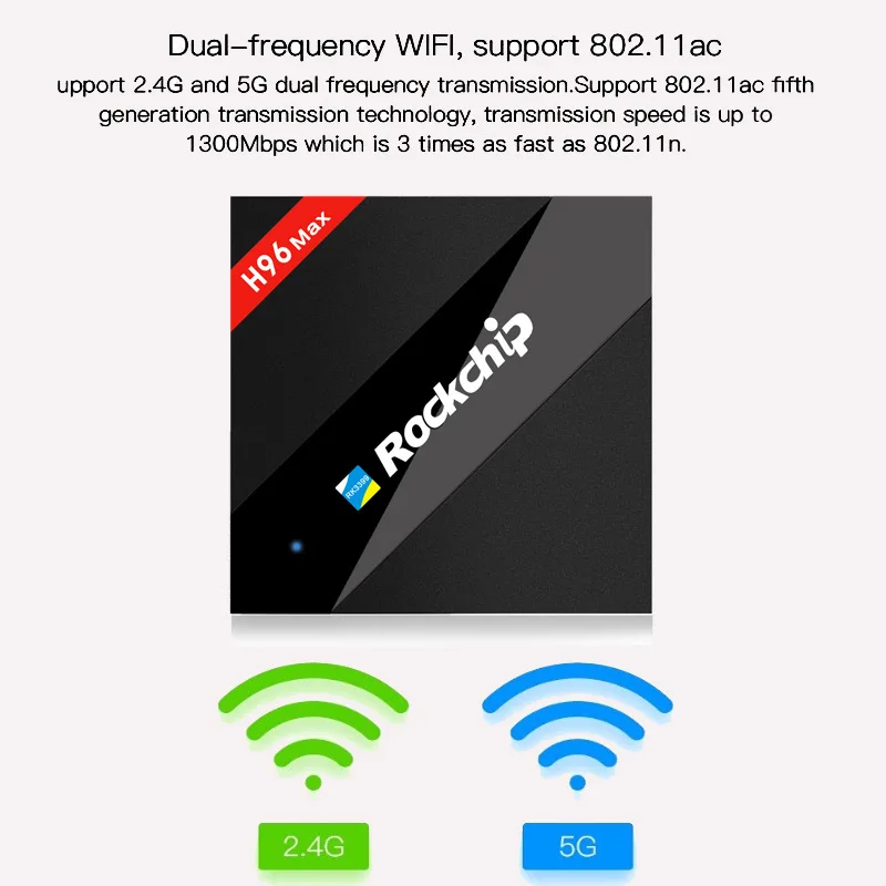 H96 Max 2G/16G RK3399 гекса ядро Andriod 6,0 двойной WI-FI BT4.0 1000 M 4 K * 2 K H.265 USB3.0 Тип-C Smart Декодер каналов кабельного телевидения ТВ коробка