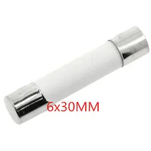 10 шт. 6X30mm F 1A 2A 3A 4A 5A 6A 8A 10A 250 V 15A 20A 250 V Быстрый плавкий предохранитель Керамика предохранитель