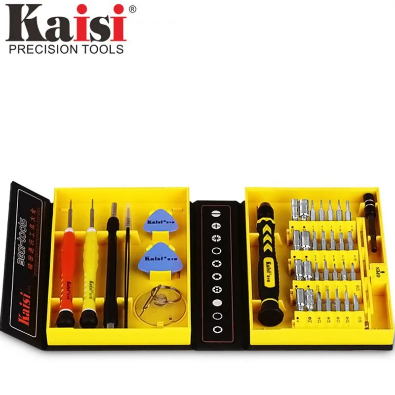 

Kaisi multipurpose 38 in 1 Precision Screwdrivers Kit Opening Repair Phone Tools Set for iphone6 6s 8 XS ipad Networking Tools