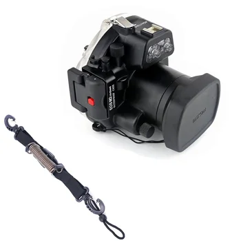 

Underwater Waterproof Housing Diving Camera Case Housing for Canon EOS M2 EOS-M2 EOS M II Camera fit 18-55mm lens Lanyard Strap