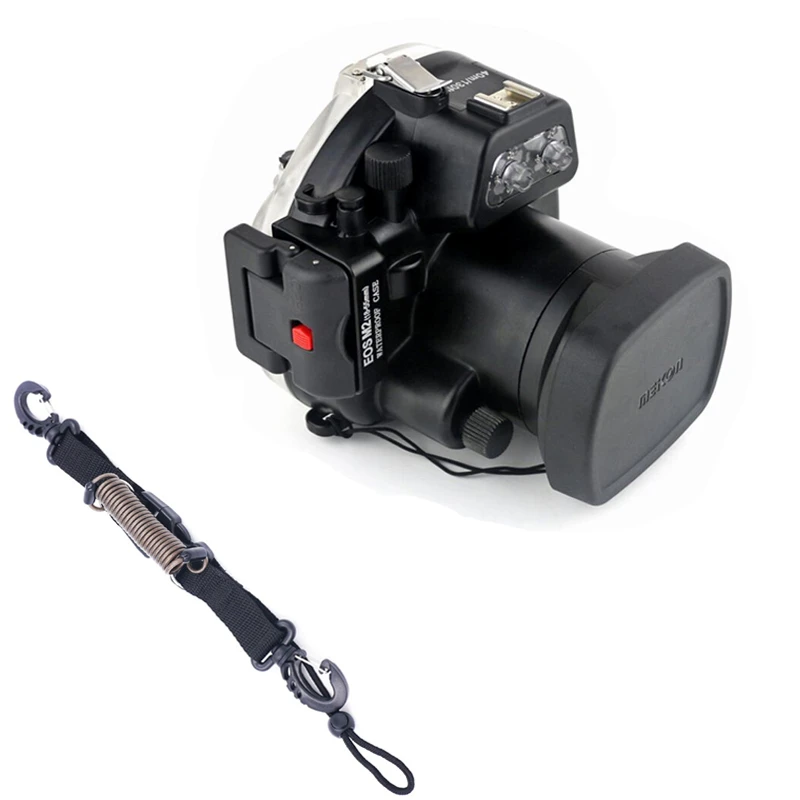 水中防水ハウジングダイビングカメラキヤノン Eos M2 ため Eos M2 Eos M Ii カメラフィット 18 55 ミリメートルレンズ ストラップストラップ スポーツ ビデオカメラ ケース Aliexpress