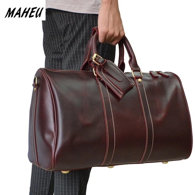 Vrouwen Lederen Reistas 18 Real Leather Weekend Bag Lady Red Glossy Vrouwen Lederen Reistas 18 Real Leather Weekend Bag Lady Red Glossy Reisbagage Schoudertas