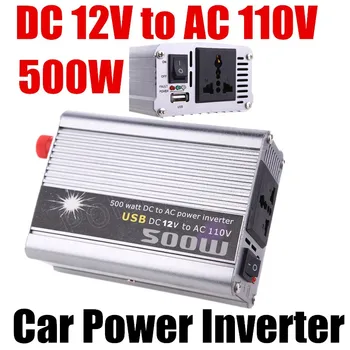 

Car Power Inverter Converter 500W Watt DC 12V to AC 110V USB Adapter Portable Voltage Transformer Car Chargers Power Supply