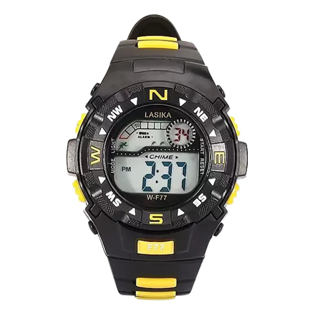 Брендовые часы водостойкие Детские Многофункциональные часы будильник для студента водостойкие спортивные модные электронные часы #4a11
