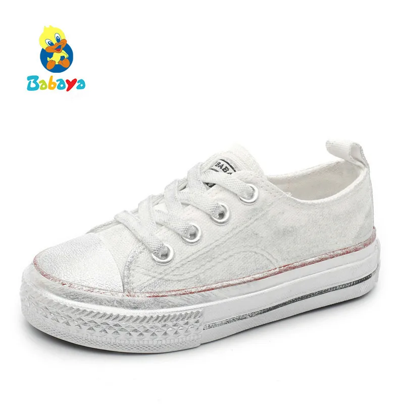 

Children Canvas Shoes For Boys Girls Shoes Breathable 2018 Autumn Spring New Fashion Ventilation Girl Kids Casual Shoes
