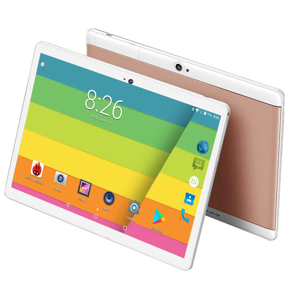 

New Tab 10 inch Octa Core 64GB Tablet Andorid 8.0 tablet 10.1 4GB RAM 1280X800 IPS Dual SIM Cards Computer Tablets 4G FDD LTE