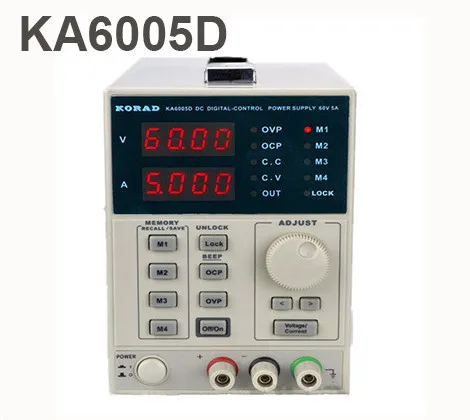 

KORAD KA6005D -Precision Variable Adjustable 60V, 5A DC Linear Power Supply Digital Regulated Lab Grade