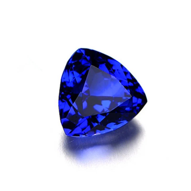

Joanlyn Sapphire Triangular Faceted Gemstone Trilliant Cut Sapphire Gem Multiple Sizes to Choose C48S