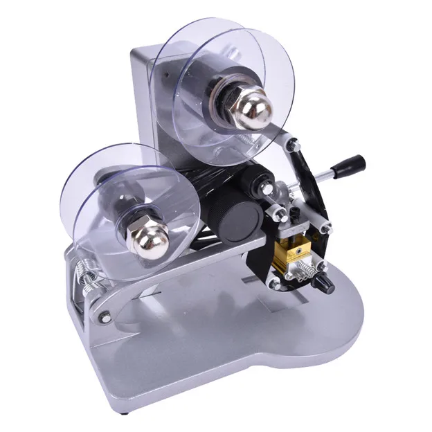DY-8 Color Ribbon Hot Printing Machine Direct Thermal Foil Manual Stamp Printer Coding Machine Date Ribbon Coder