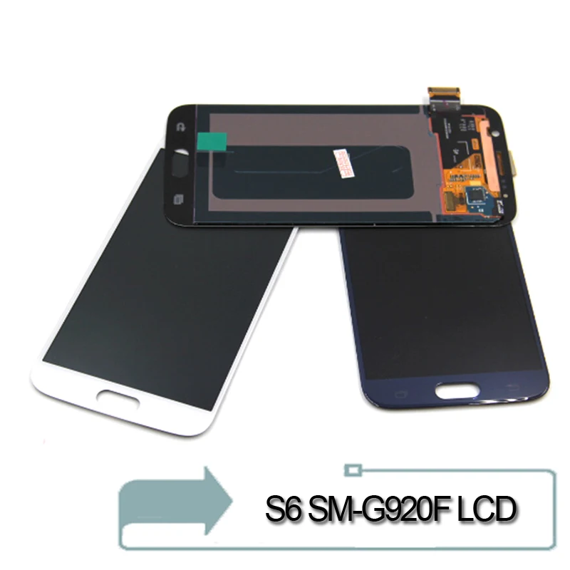 S6 G920 lcd для samsung Galaxy G920F дисплей кодирующий преобразователь сенсорного экрана в