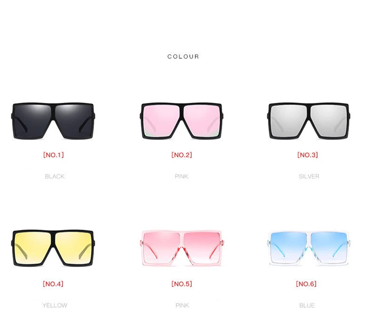 oversized rimless sunglasses square big black one piece lens yellow sun glasses for women men 2018 uv400 (10)