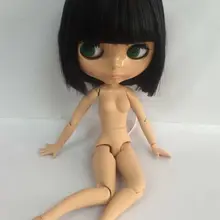 Цельная кукла без одежды blyth кукла черные волосы загара кожи фабрика кукла подходит для DIY Изменить игрушка BJD для девочек