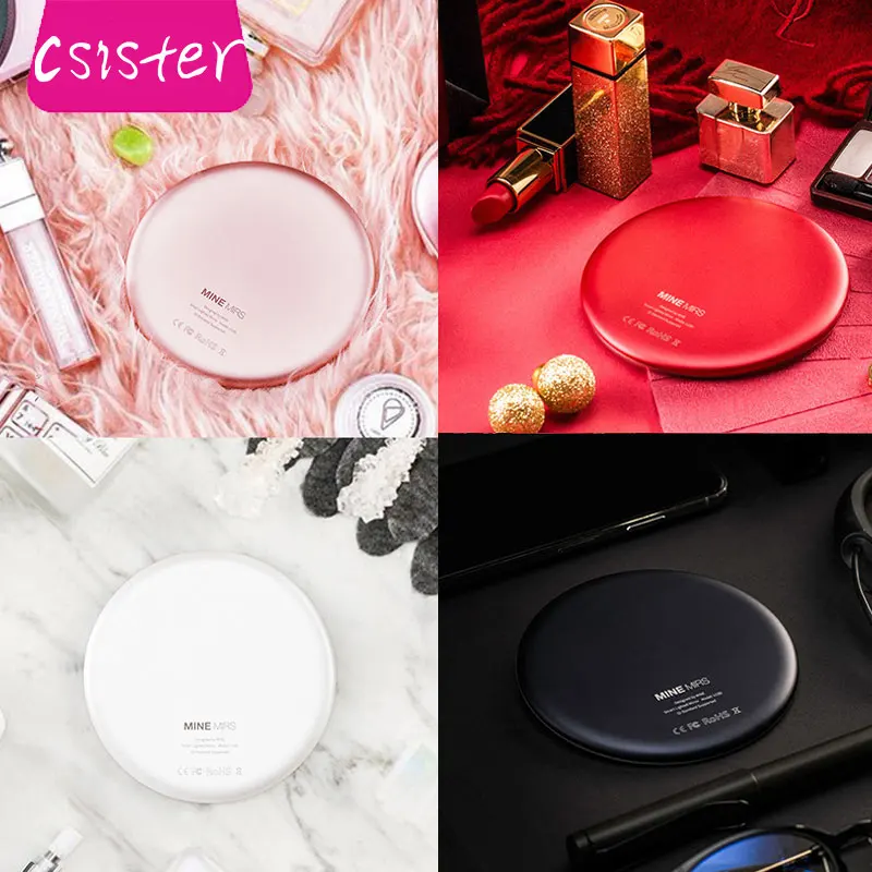 

CSISTER Smart fill light Makeup mirror Wireless charging Portable LED mirror with light Tactile switch holiday gift girlfriend