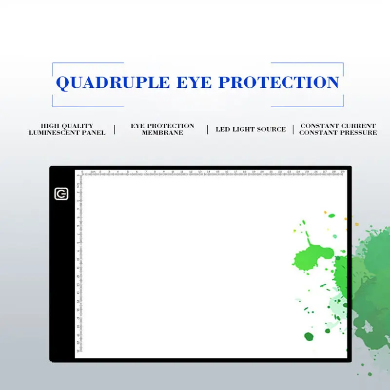 

Hot Selling LED Copy Table Light Station Through USB Writing Desk A4 Copy Board Anime Board Painting Board Drawing Beauty Tools