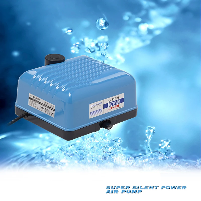 25W 30L/min HAILEA V 30 High Output Aquarium Air Pump for Fish Tank Koi Pond Air Aerator