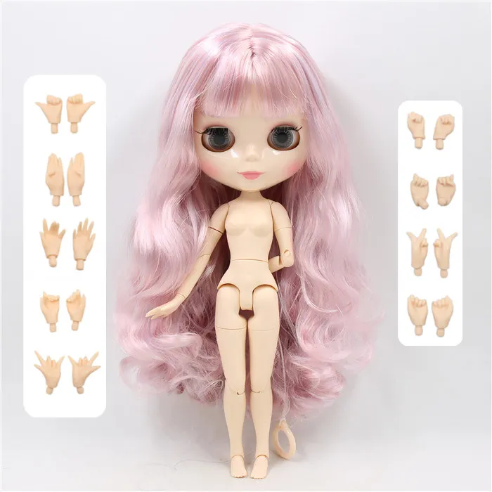 1/6 bjd ледяной завод blyth кукла joiny body 30 см белый натуральный загар полупрозрачный Темный супер черный joiny body 30 см - Цвет: white skin doll