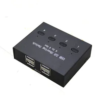 Usb divisor usb compartilhamento interruptor 4 em 4 para fora teclado e mouse compartilhamento interruptor de impressora compartilhamento para computador