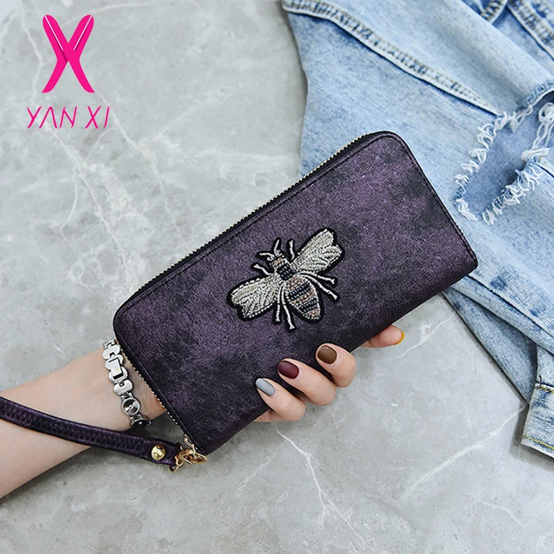 

YANXI Women Long Clutch Wallet Large Capacity Wallets Female Purse Lady Purses Phone Pocket Card Holder Carteras Money Holder